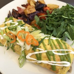 Gluten-free omelette from Root Down
